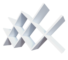 Полка "Рим" цвет белый, 100х52х15см QWERTY 