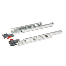 Направляющие шариковые 400 мм полного выдвижения с доводчиком скрытого монтажа MF