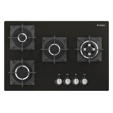 Стол бытовой газовый ПВГ 2240 К33 (75х50х10см)(цвет:черный, стекло)