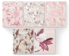 Тетрадь 48 л клетка Микс Нежная ботаника