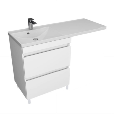 Тумба с раковиной Куба-57 2 ящика под стиральную машину левый (57х85х48)