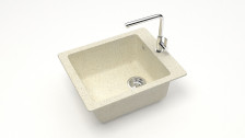 Мойка 500х425 искусственный камень бежевый 8/Q2