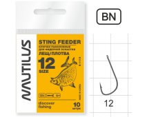 Крючки NAUTILUS STING FEEDER Лещ/плотва S-1119BN №12
