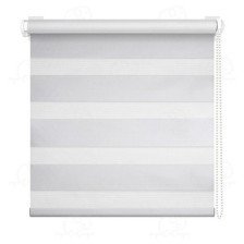 Штора рулонная Мидлайт День-ночь 100х150 см белый АС МАРТ