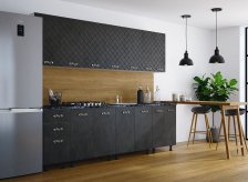 Кухня Арт 2,0м Бетон темный (столещница кастилло темный)
