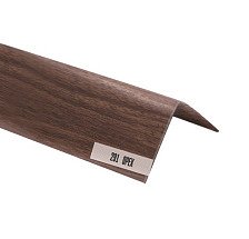 Угол 25х25 пластиковый орех 2,7 м У25