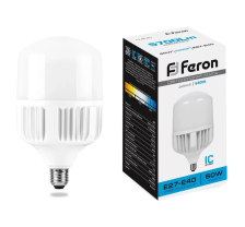 Лампа светодиодная Е27 60W T120 6400K матовая