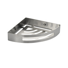 Полка нерж сталь BRIMIX угловая, литая, 1-ярусная, сатин 5657-S