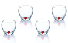 Набор стаканов 4 шт 310 мл DRIP ROUGE низкие Е5171