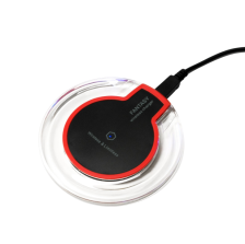 Беспроводное зарядное устройство LuazON LCC-75 1A с подсветкой, черное 2446545