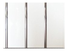 Панель пластиковая 3-х секционная (0,24х3) белый хром, WPlast (10)