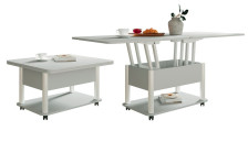 Стол "Дебют 3" СТТ 103 серый/ножки белые