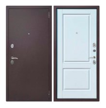Дверь входная FidDoors-40  Медный антик Velluto Bianko 960х2050 Правая (12см)