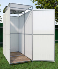 Каркас душа садового с тамбуром Импласт 2х1м с поликарбонатом