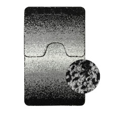 Коврики для ванной комнаты CАНАКС Shaggy (2шт) 60х100см 50х60см черный переход 00156