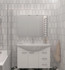 Зеркало со шкафчиком Cosmo-105