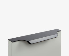 Ручка торцевая RT111BL 200мм черный матовый