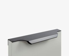 Ручка торцевая RT111BL 200мм черный матовый