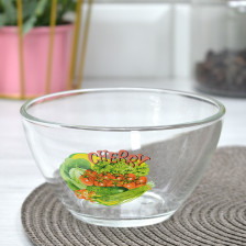Салатник стекл Гладкий Черри 11 см С1322