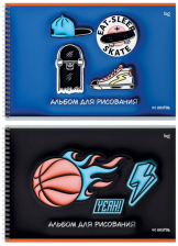 Альбом для рисования 40 л BG Спортивные игры, на гребне