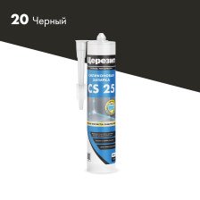 Затирка силиконовая черная CS-25 (280мл) Церезит