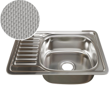 Мойка врезная 65х50 (0,8) h=180 Л ДЕКОР Mixline