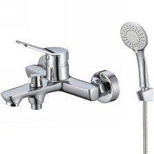 Смеситель для ванны однорычажный MILARDO Enjoy ENJSB00M02 короткий излив