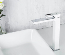 Смеситель для раковины однорычажный GAPPO Jacob G1017-2 высокий, белый