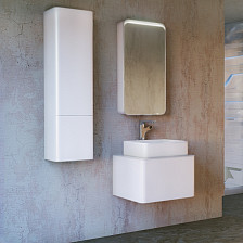 Тумба с раковиной Pure -56 подвесная белая (56х52х36) (46х39х13)