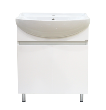 Тумба с раковиной Амур -70 прямая белая