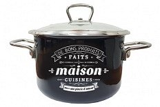 Кастрюля эмалированная 3,0 л цил Maison 1SD185S