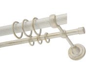 Карниз DIY 28+16мм 1,6м Белое золото (105),открытый кронштейн, в коробе, U универсальный