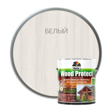 Пропитка Wood Protect для защиты древесины (2,5л) белый Dufa