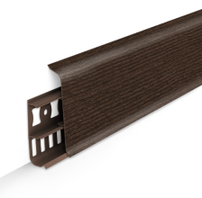 Плинтус Идеал Деконика с кабель-каналом венге 2,2 м 85 мм