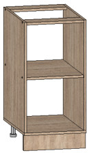 Каркас напольного шкафа ДУБЛИН 40х82х51 см, ЛДСП дуб сонома