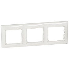 Рамка 3-м Valena 774453 Legrand белый горизонтальная