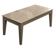 Стол журнальный Палмари P5380 деревянные ножки серо-бежевый 1026х406х526