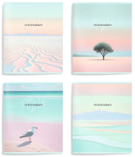 Тетрадь 96 л клетка Schoolformat Градиентный минимализм