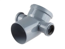 Отвод полипропиленовый 110х45х50 с левым + правым выходм Контур