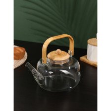 Чайник заварочный стеклянный 1500 мл Эко-бабл с металлическим ситом 9340392