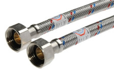 Подводка для воды 100см сталь г-г