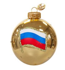 Украшение новогоднее Шар 6,5см Триколор КУ-65-244153