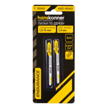 Пилки для лобзика T101AO по дереву, 2шт Hanskonner H02-101AO