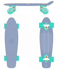 Круизер пластиковый RIDEX 27"х8 ABEC-7 Shark