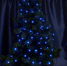 Гирлянда 230V  100 LED 10м, синий, IP 20,  шнур 1,5м , CL05