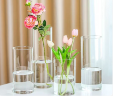 Ваза стеклянная 12х15 см прозрачный