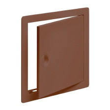 Дверца пластик с ручкой 150х150 коричневая