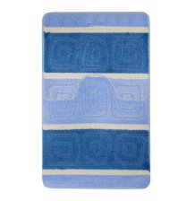 Коврики для ванной комнаты CАНАКС Silver (2шт) 60х100см 50х60см голубой 00205