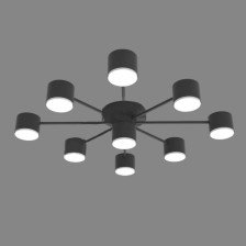 Люстра SR DOT-R001 D720 x H115 9х8W GX53 2.4кг