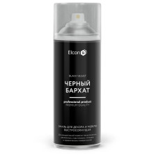 Эмаль аэрозольная для декора и мебели черный бархат (520 мл) Elcon